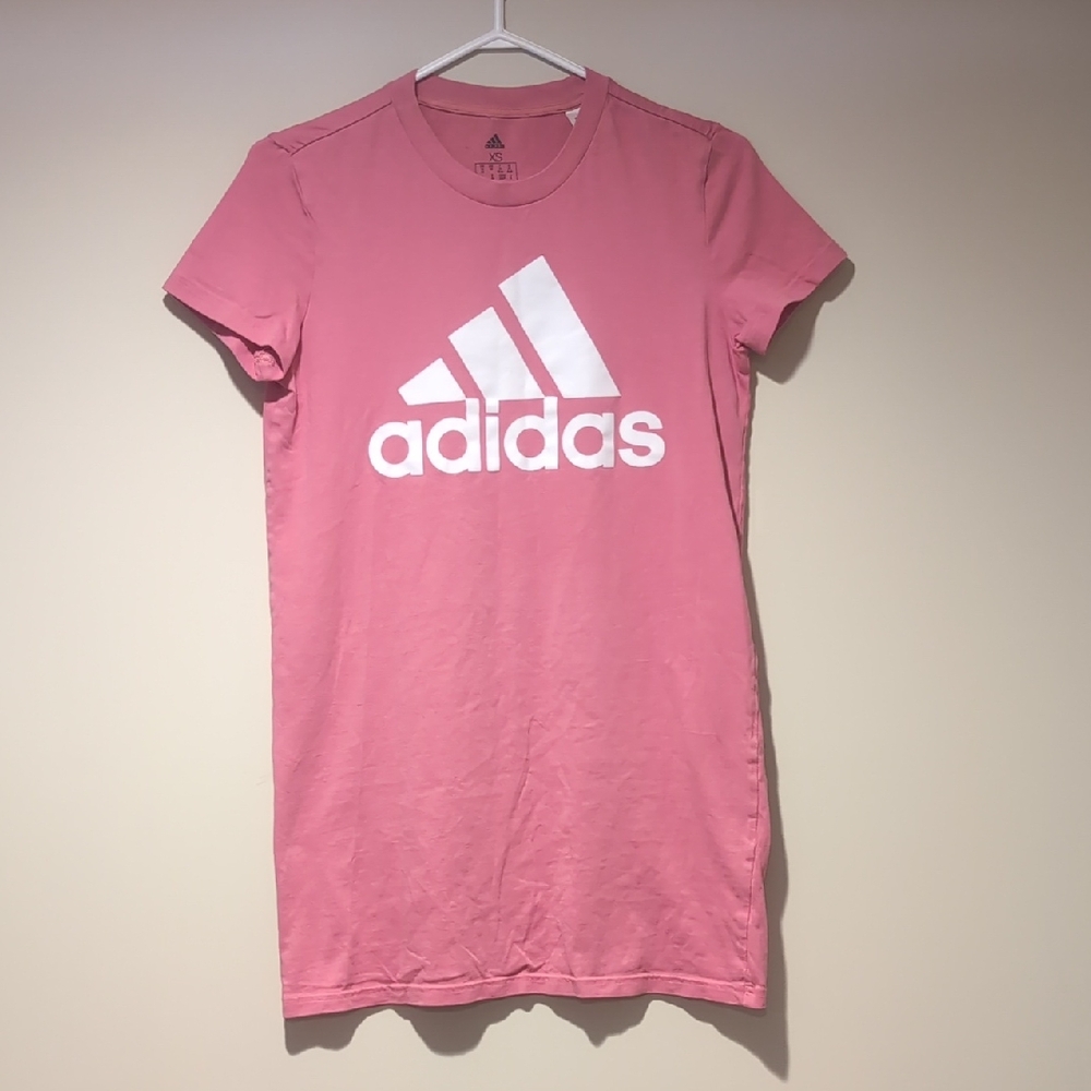 ADIDAS - Pink Logo Tee Dress